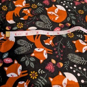 Cute Fox Flannel Fabric